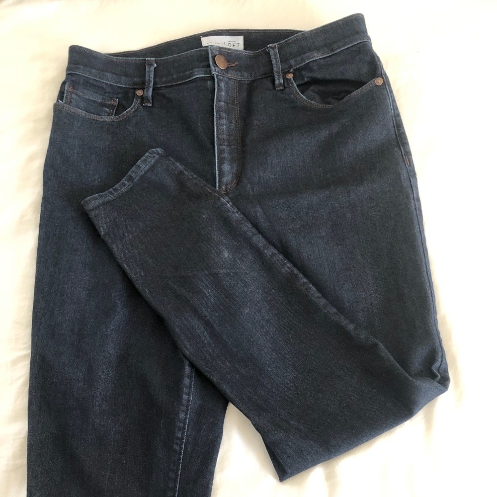 Loft Modern High waist Skinny Ankle jeans